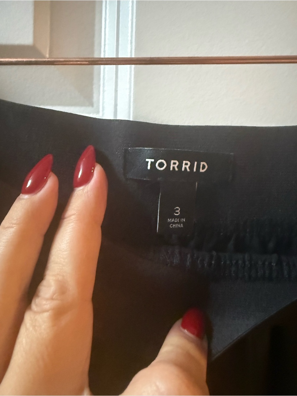 torrid Black Pleated Faux-Leather Midi Skirt - Picture 3 of 4